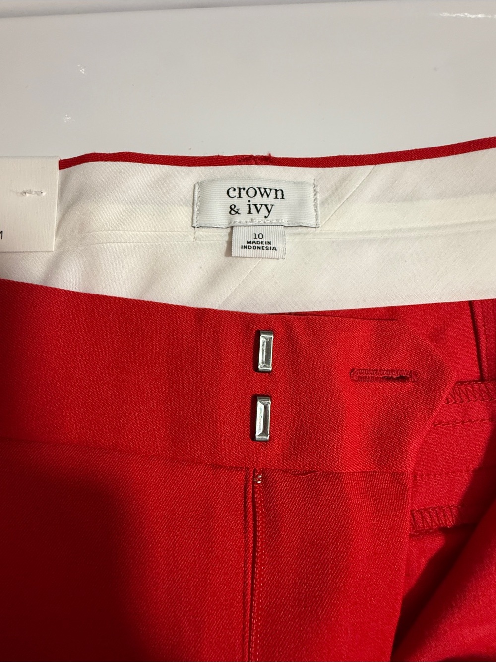 Crown & Ivy Red Women’s Dress Pants